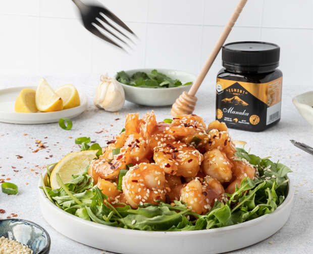 Honey & Garlic Prawns