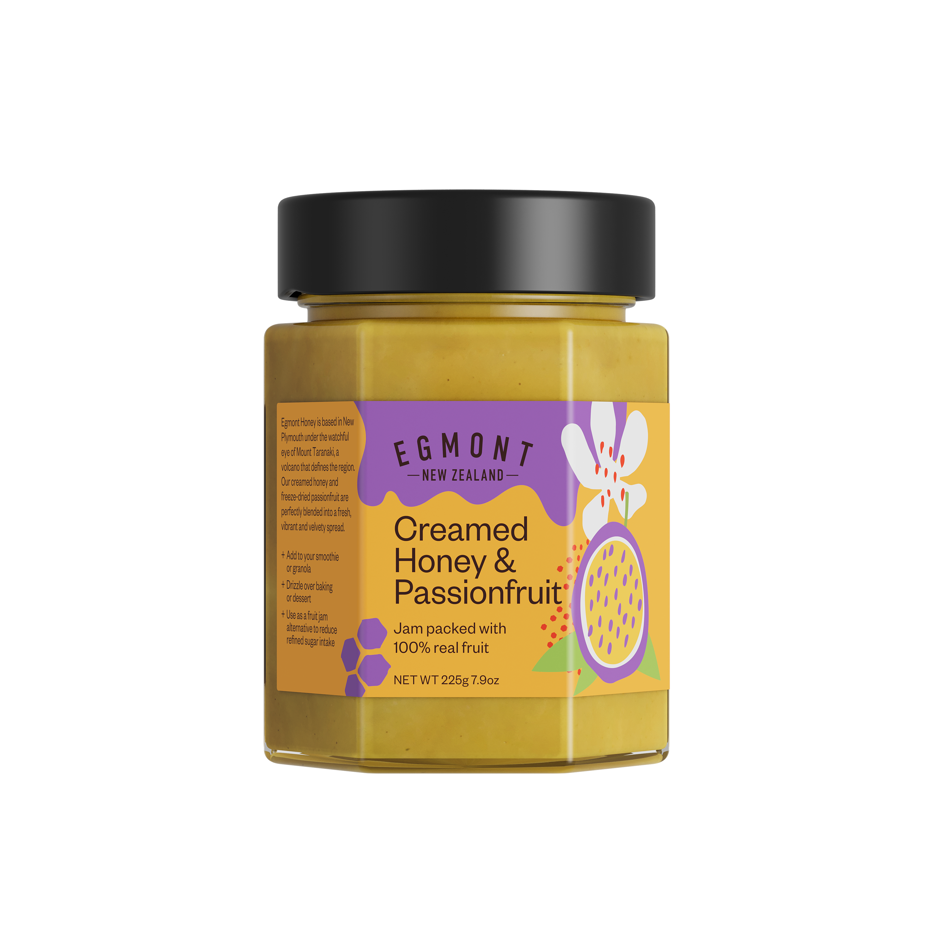 Egmont Honey Creamed Honey & Passionfruit