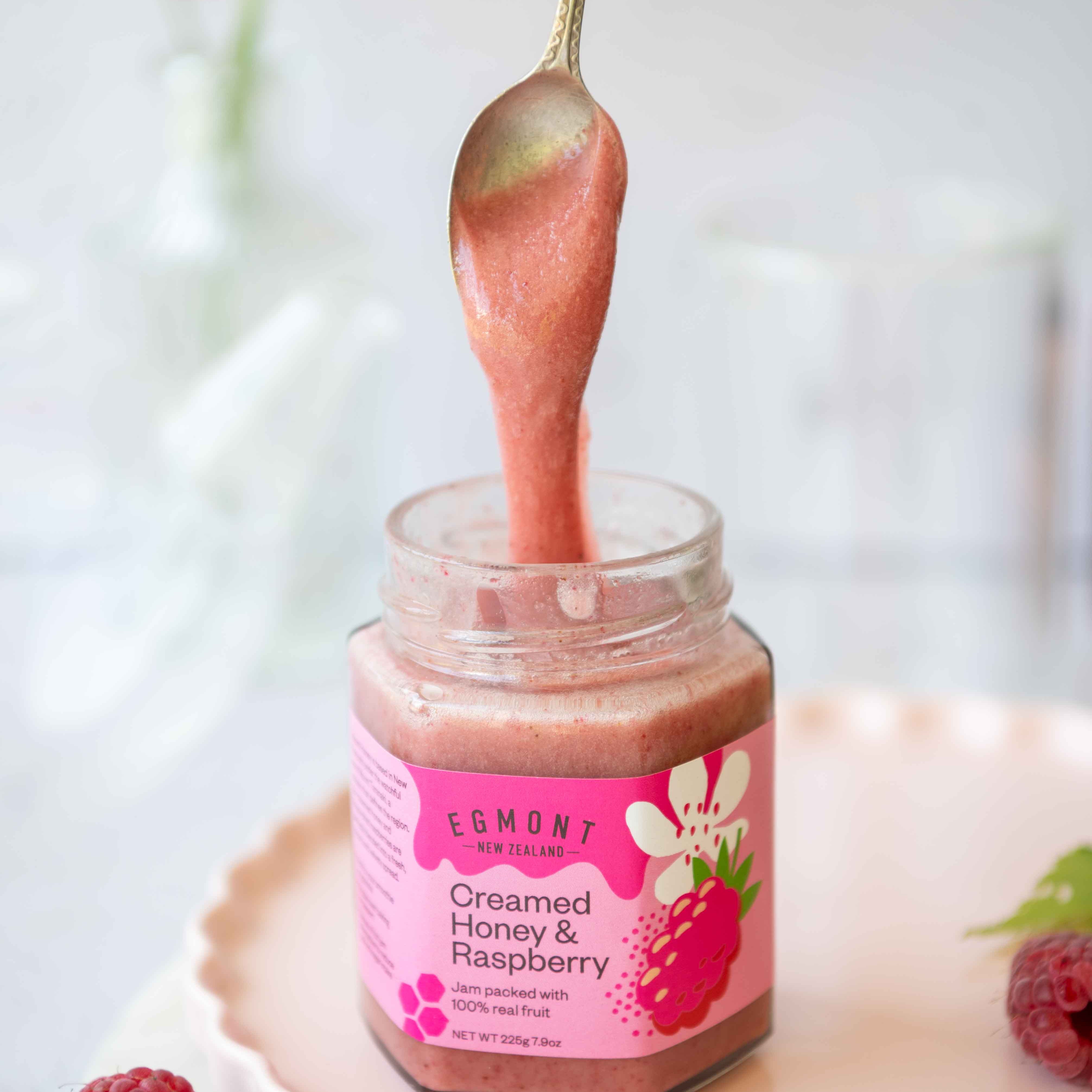 Egmont Honey nz | Raw Honey - Creamed Honey & Raspberry