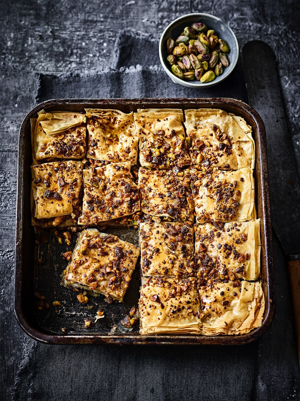 Pistachio Walnut Manuka Baklava