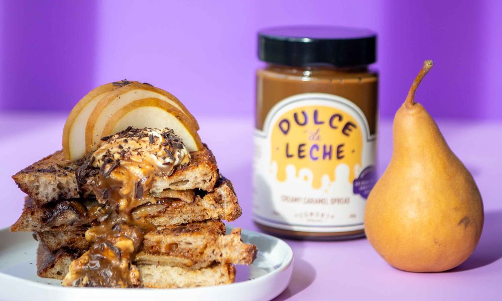 Dulce de Leche, Pear & Chocolate Toasted Sandwiches