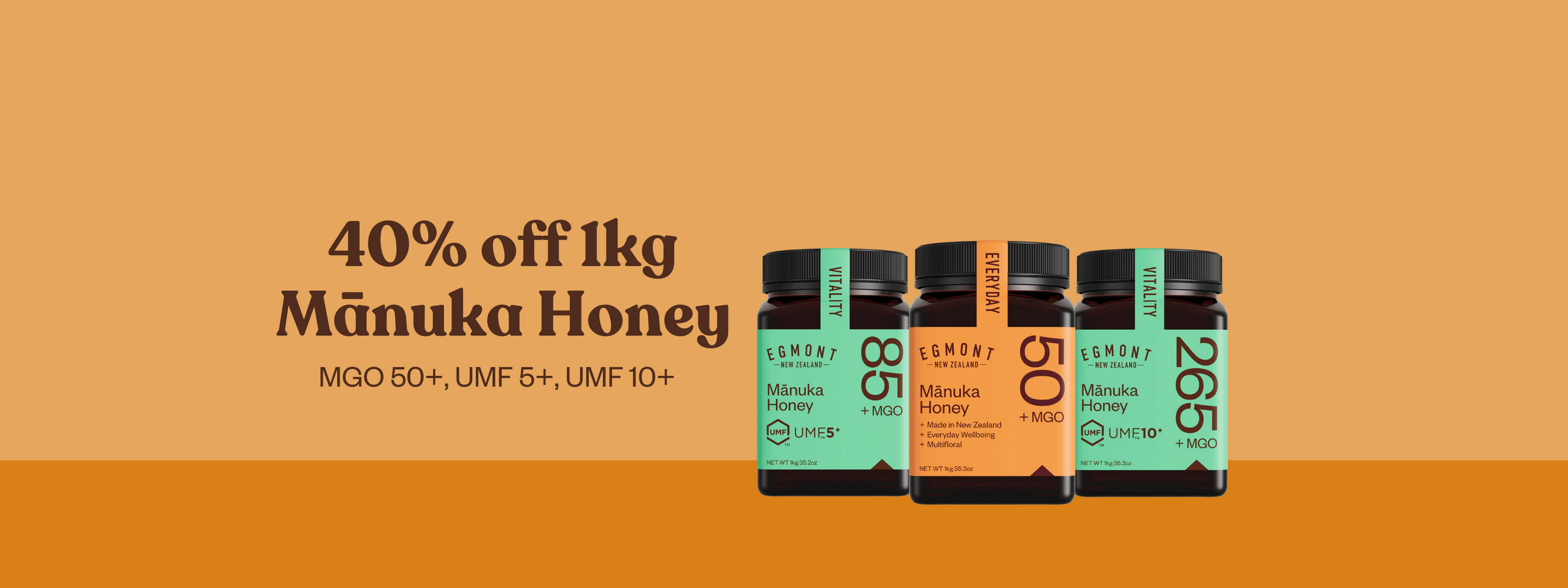 Genuine New Zealand Mānuka Honey Egmont Honey